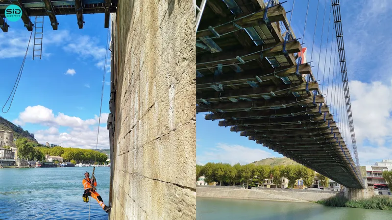 Sid Expertise - Inspection pont mur ouvrage accès difficile