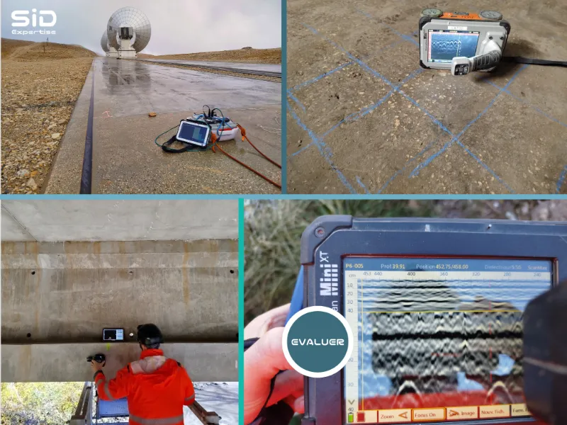 mesure radar gpr structure beton arme precontraint