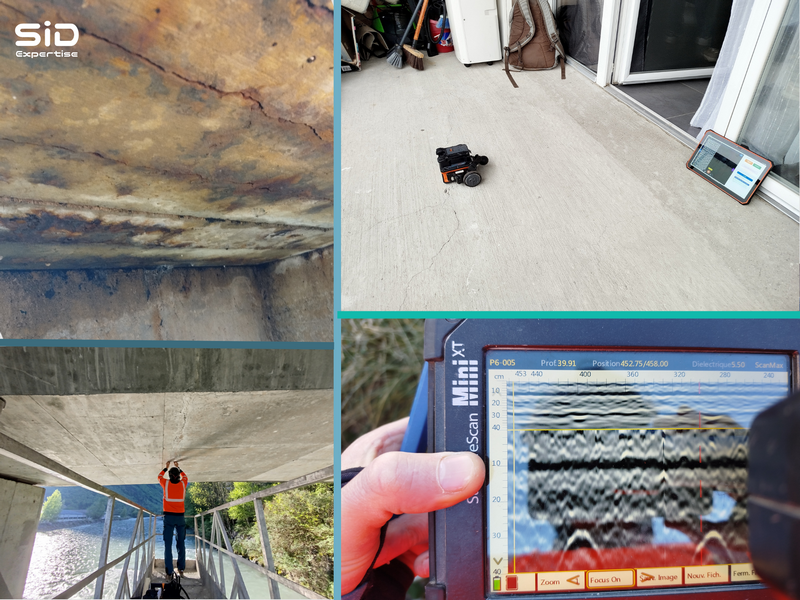 SID Expertise - Investigation beton corrosion radar